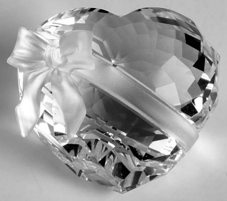 Exquisite Accents Sweet Heart-Crystal Heart-Frosted Ribbon - No Box