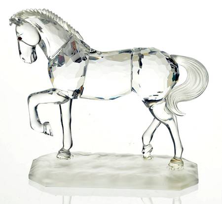 The Peaceful Countryside Arabian Stallion-Horse-Frosted Base - Boxed