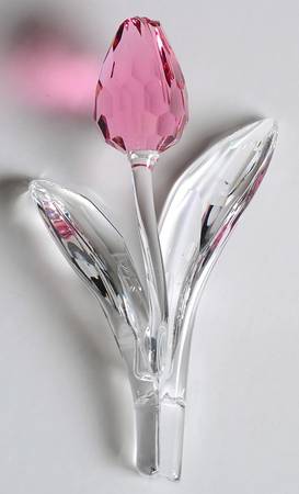 Swarovski Crystal Giftware Tulip-Pink - Boxed