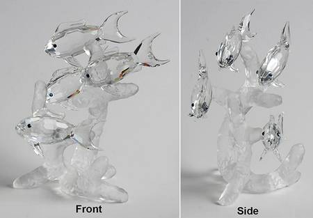 Aquatic Worlds School Of Fish-Frosted Base - Boxed