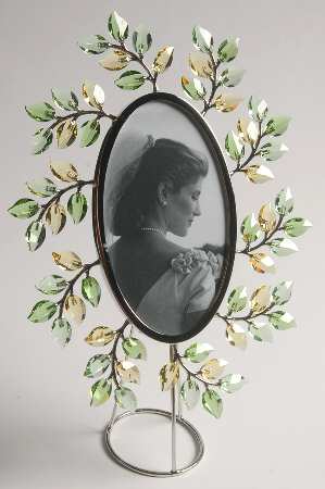 Swarovski Crystal Giftware Leaves Oval Picture Frame - Nb654, No Box