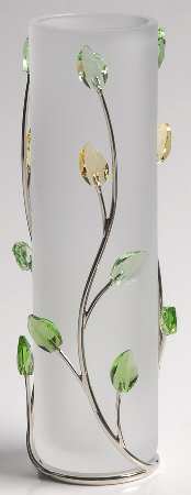 Swarovski Crystal Giftware Vase-Leaves - Boxed