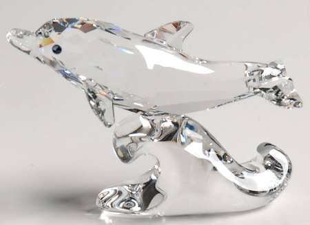 Aquatic Worlds Dolphin-Baby-Clear Wave Base - Boxed