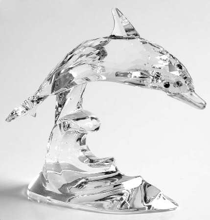 Aquatic Worlds Dolphin-Clear Wave Base - No Box