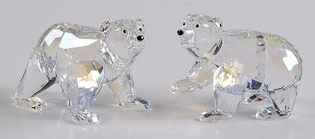 Collectors Society Figurines Polar Bear Cubs-Companion-Set Of 2 - Boxed
