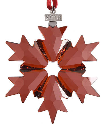 Swarovski Annual Ornaments 2018 Snowflake-Red Magma - With Box 42a
