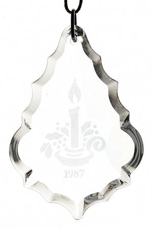 Swarovski Annual Ornaments Etched Candle - Boxed