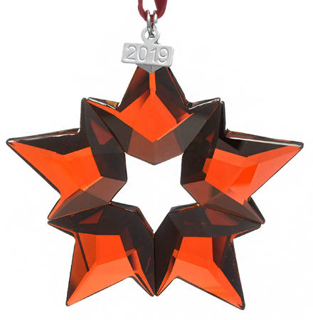 Swarovski Annual Ornaments 2019 Star-Red Magma - No Box-43a