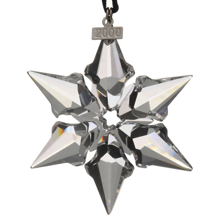 Swarovski Annual Ornaments 2000-Snowflake - No Box