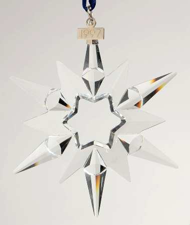 Swarovski Annual Ornaments 1997-Snowflake - Boxed