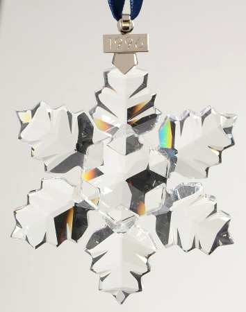 Swarovski Annual Ornaments 1996-Snowflake - Boxed