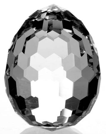Swarovski Paperweights Egg-Clear  No Flat Base - No Box