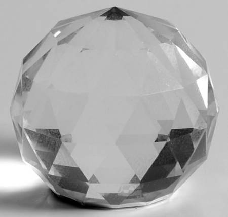 Swarovski Paperweights Round-Crystal Cal - With Box