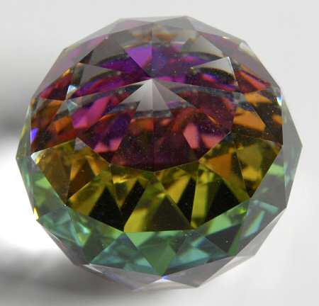 Swarovski Paperweights Round-Vitrail Medium  - No Box