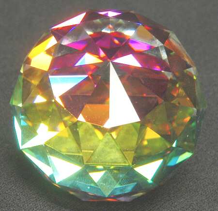 Swarovski Paperweights Round-Vitrail Medium  - Boxed
