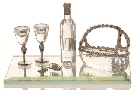 Your Special Treasures Wine Set-Set Of 5/Rhodium - No Box