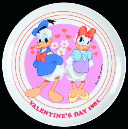 Valentines Plate-Disney by Schmid