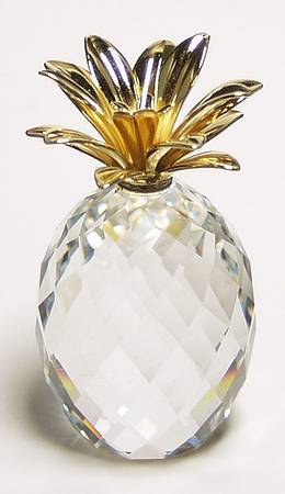 Sparkling Fruit Pineapple-Large Gold Smooth Leaves - Boxed