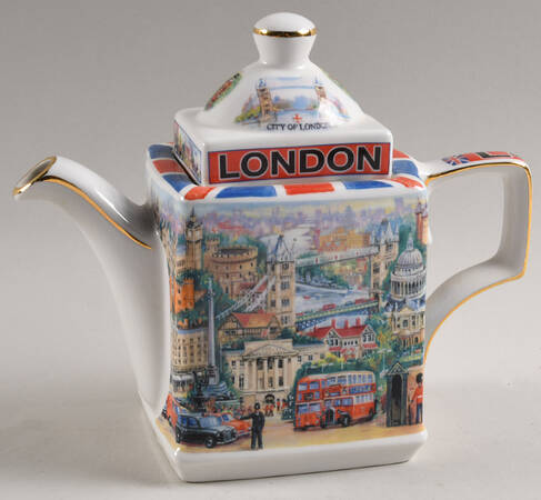 Sadler Tea Pot London-Notable Landmarks - Boxed