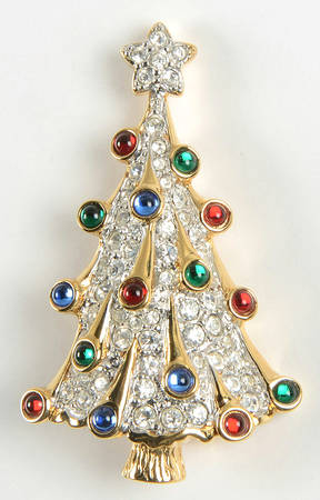 Christmas Brooches Christmas Tree - Boxed