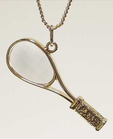 Crystal Memories Pendants Tennis Racket Pendant - Boxed