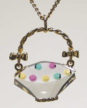 Crystal Memories Pendants Flower Basket Pendant - No Box