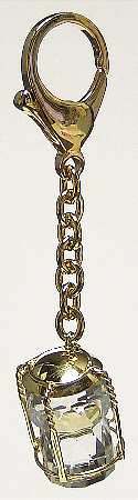 Crystal Memories Key Rings-Bag Charms Champagne Cork - No Box