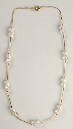 Pendants & Necklaces Double Crystal Strand Necklace-Medium - No Box