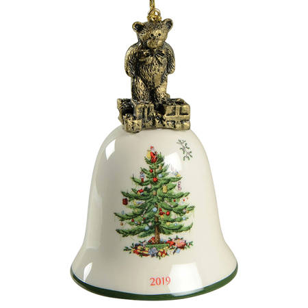 Annual Bell Ornament Teddy Bear - Boxed