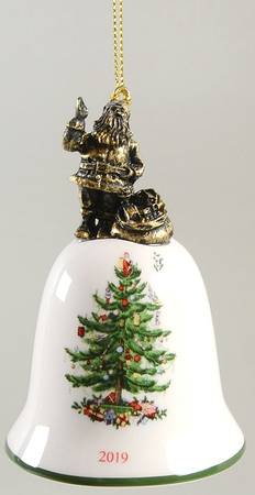 Annual Bell Ornament American Santa - No Box