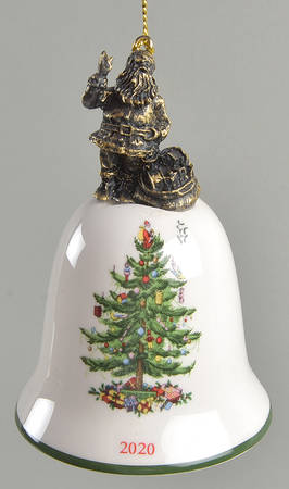 Annual Bell Ornament American Santa - Boxed