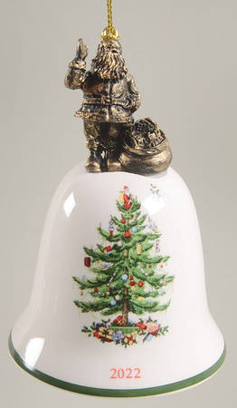 Annual Bell Ornament American Santa - No Box