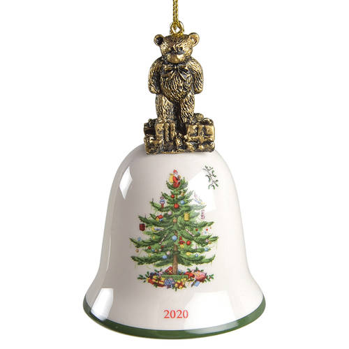 Annual Bell Ornament Teddy Bear - Boxed