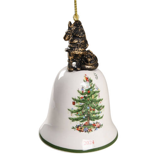 Annual Bell Ornament American Santa - No Box