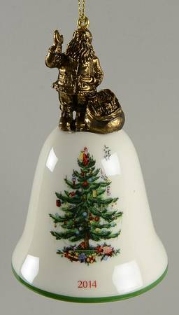 Annual Bell Ornament American Santa - Boxed