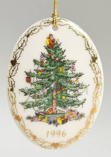 Annual Christmas Tree Ornament 1996-Holly Leaves - No Box 96a