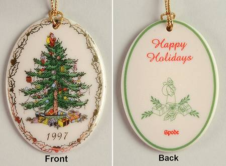 Annual Christmas Tree Ornament 1997-Holly Leaves - No Box97a