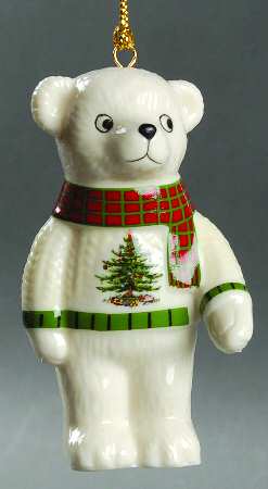 Christmas Tree Ornaments Teddy Bear - Boxed