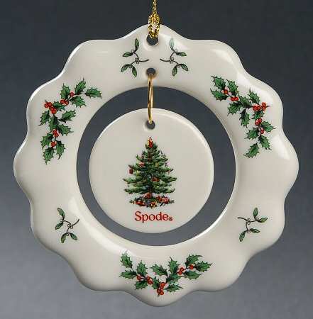 Christmas Tree Ornaments Scalloped Wreath - No Box 60