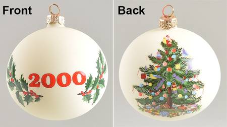 Ornaments On The Tree-Christmas Tree Spode Christmas Tree Ball - Boxed
