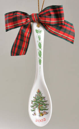 Christmas Tree Annual Spoon Ornament 2002 - Boxed