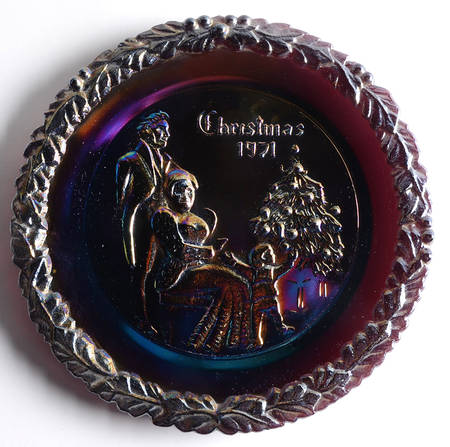 Christmas Plates by Smith Glass 