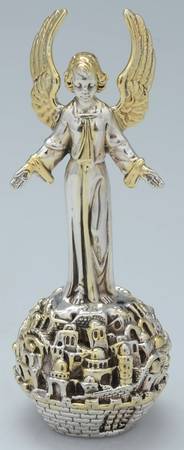 Sam Philipe Figurines Angel On Top Of Jerusalem - No Box