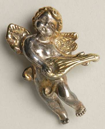 Sam Philipe Figurines Cherub W/ Mandolin - No Box
