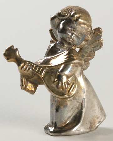 Sam Philipe Figurines Cherub W/ Mandolin - No Box