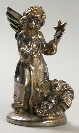 Sam Philipe Figurines Angel W/ Star & Baby Jesus - No Box