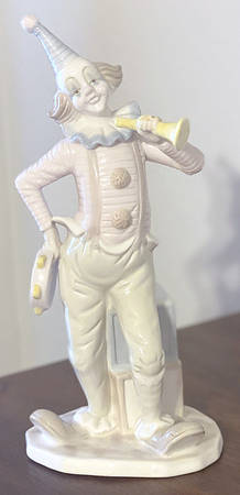 Paul Sebastian Figurines Clown With Horn - No Box
