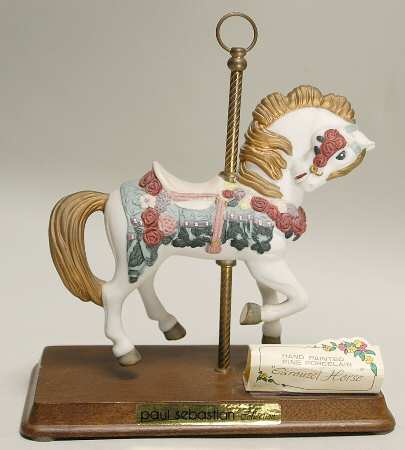 Paul Sebastian Figurines Carousel Horse - Boxed