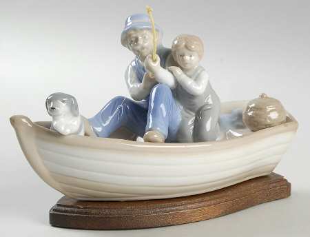 Paul Sebastian Figurines Father's Day Fishing - Boxed