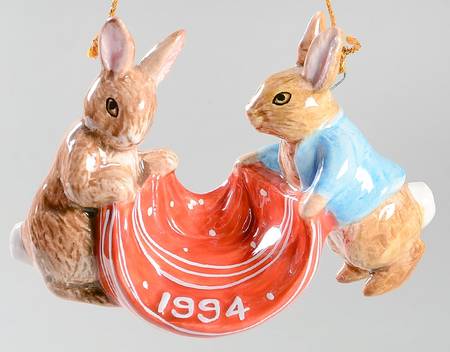 Beatrix Potter Figural Ornament by Schmid